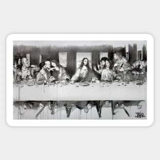 Detail study of The Last Supper after Da Vinci Sticker